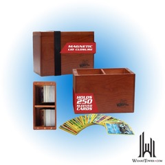 DECK BOX WOOD DOUBLE CHERRY